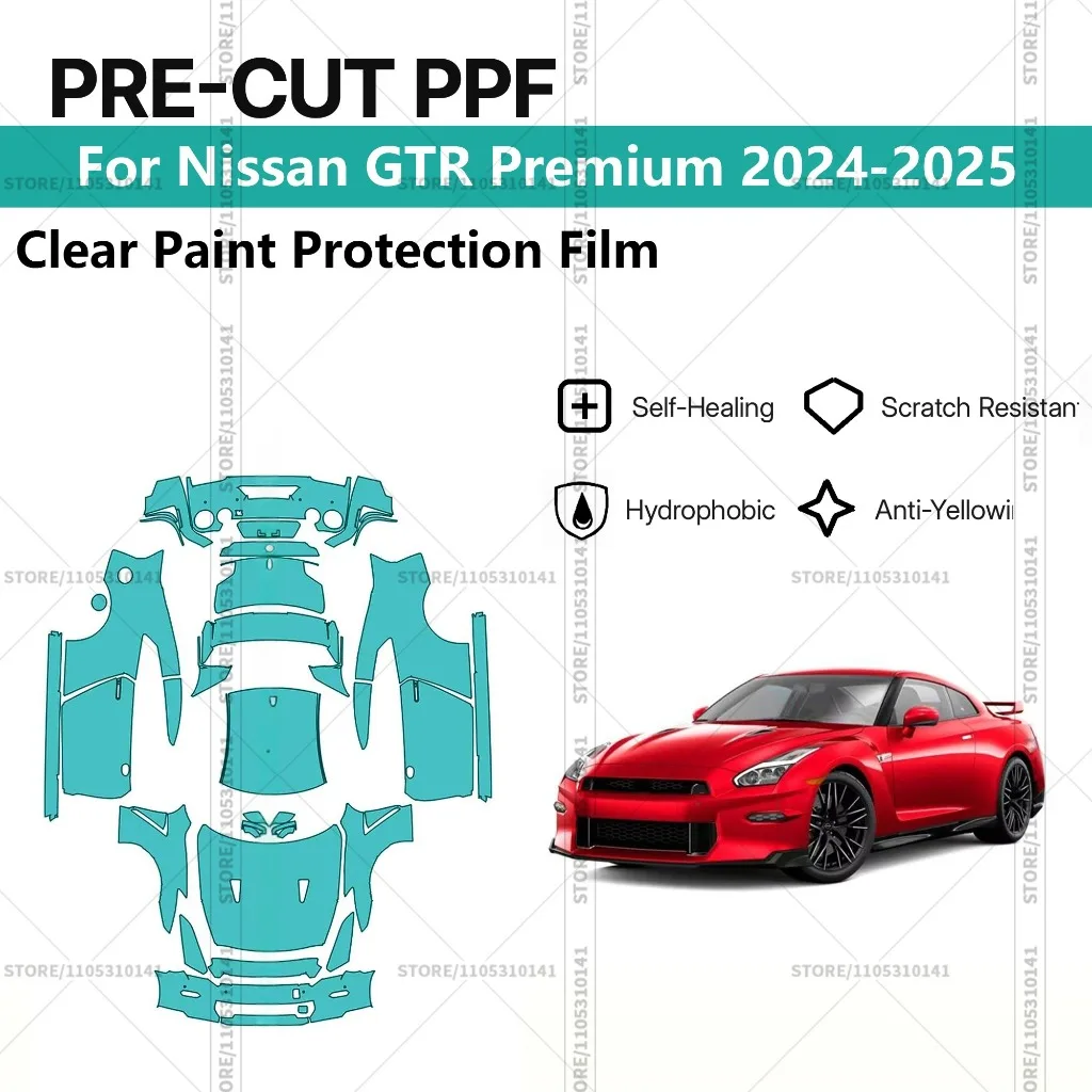 

Pre-Cut Paint Protection Film PPF Transparent Car Film Professional Automotive PPF Full Vehicle For Nissan GTR Premium 2024-2025