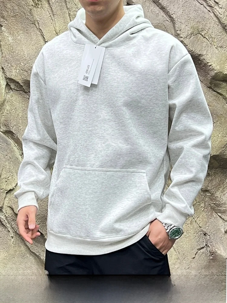 Comfortable Unisex Hoodie Sweatshirt Spring 2026 Standard Fit Long Sleeve Warm Casual Style Basic Color Line