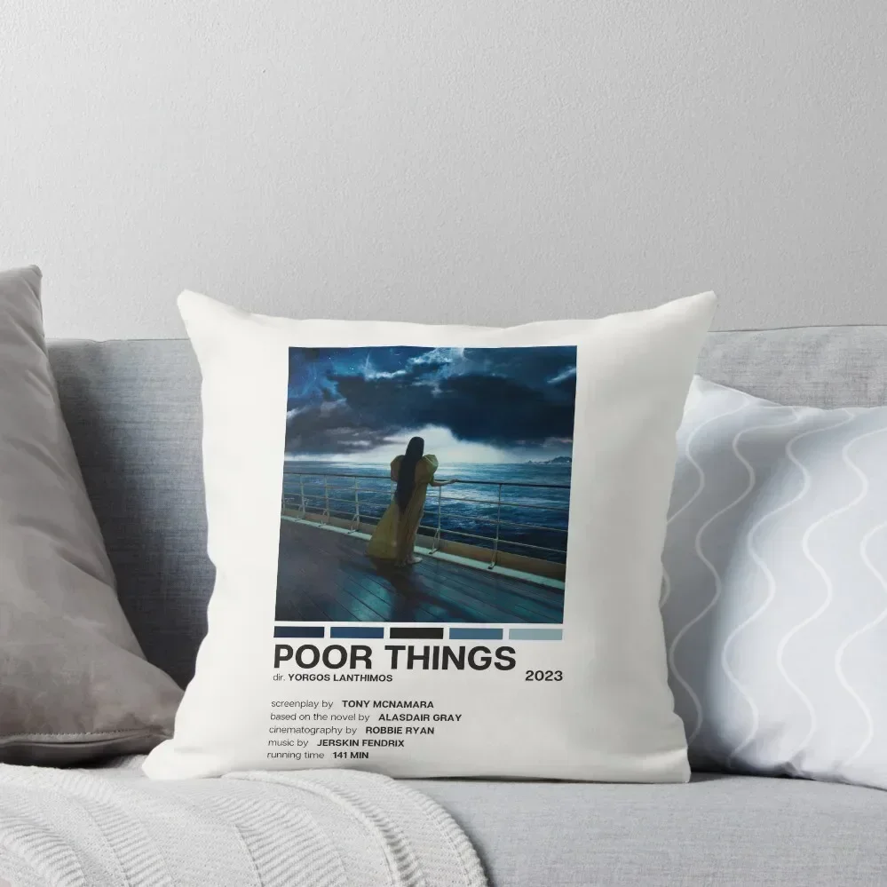 

Poor Things (2023) Movie Poster Throw Pillow autumn pillowcase christmas cushions covers Plaid Sofa pillow