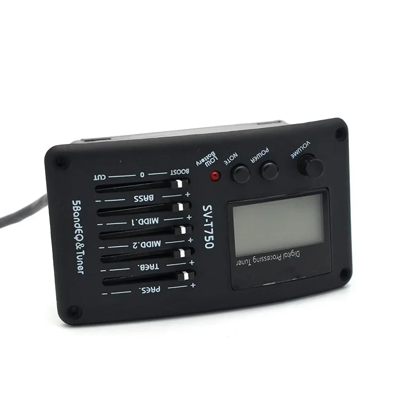 SV-T750 5 نطاقات جيتار صوتي باس EQ Preamp مع موالف لاقط الجيتار #3
