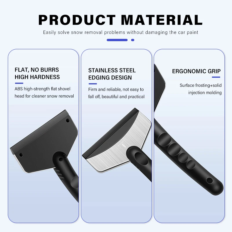 Car Snow Shovel Winter Windshield Defrosting Ice Scraper Tool For Lincoln Mondeo MKZ MKX Aviator Navigator Continental Corsair