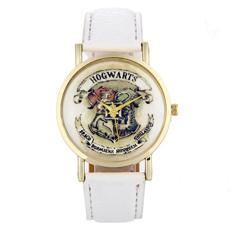 Harried Hogwarts Watch Classic Potters Movie Academy of Magic Badge Casual Quartz Watch Boys Girls Children Toy Birthday Gift