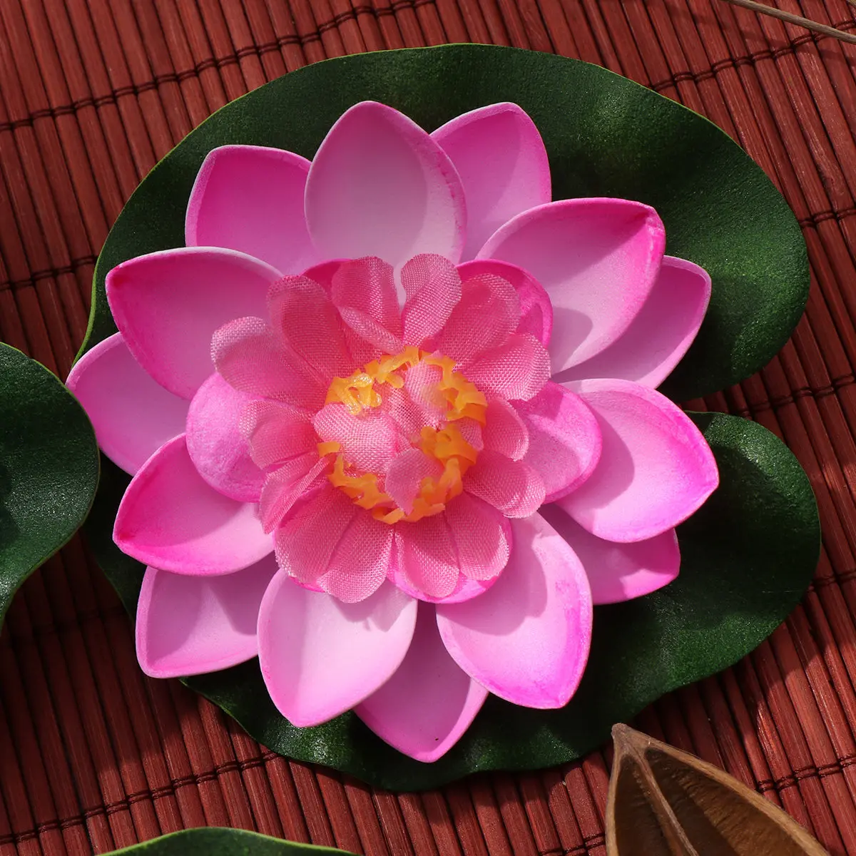 5Pcs Artificial Water Lily Eva Floating Flowers 10Cm Red Yellow Blue Pink Light Pink for Pond Home Garden Patio Decor