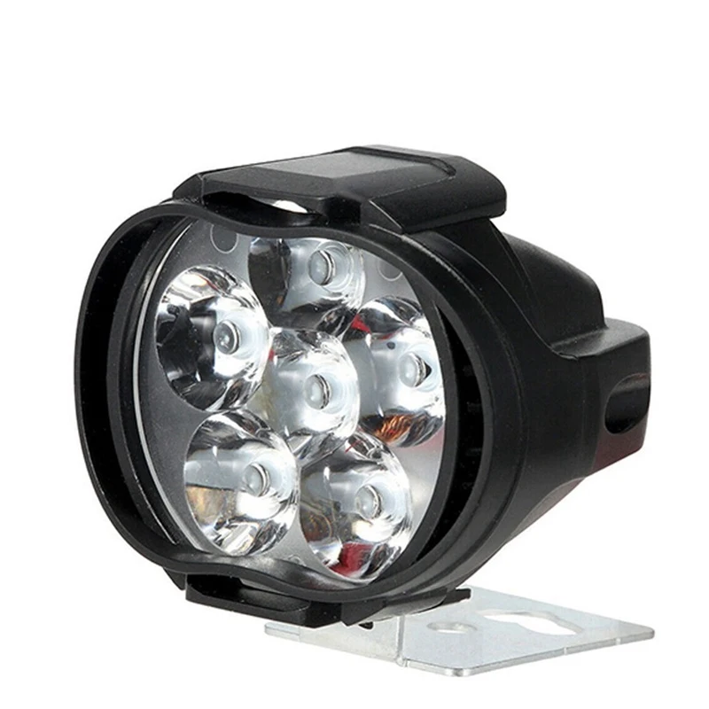 2PCS 6 LED Motorcycle Waterproof Auxiliary Headlight 12V Moto LED Spotlight Lamp Auxiliary Headlight Moto Equipments Accessories