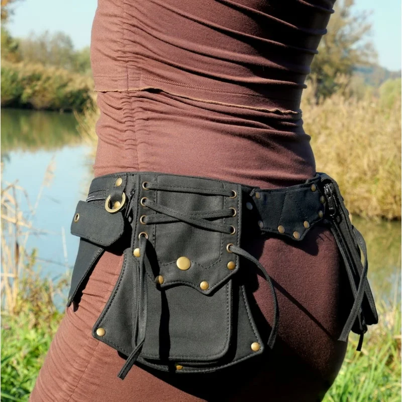 

Medieval Steampunk Utility Belt Vintage Hip Bag Women Waist Phone Pocket Fanny Pack Purses Mountain Climbing Outdoor Sports Bags