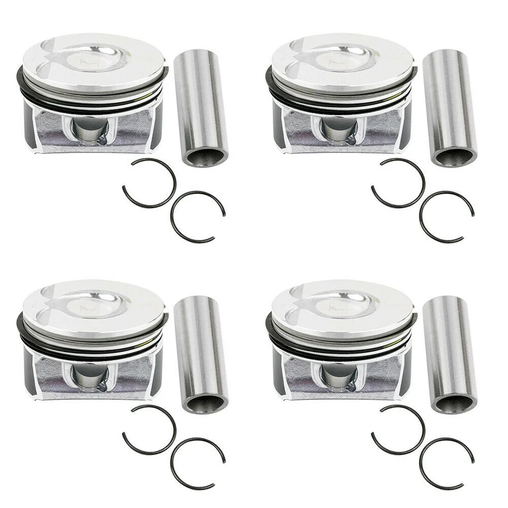 4Pcs 77mm Cylinder Bore Pistons&Rings Set 11257566019 for MINI R55-R61 N14 TURBO Cooper Countryman 06-16 Car Accessories