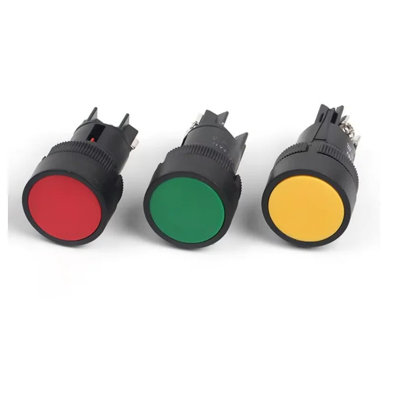 22mm Momentary Self-rest Slef-return Push Button Switch Red Green Blue Yellow Black White NO + NC XB2-EA142 XB2-EA145 XB2-EA155