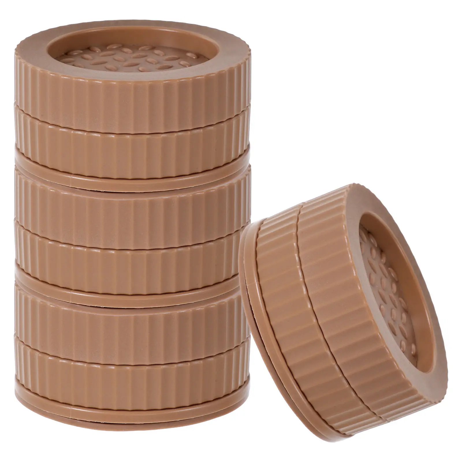 

4Pcs Furniture Risers Heavy Duty Anti-Slip Floor Protection Elevated Height Support for Table Chair Bed Desk Legs Home Office