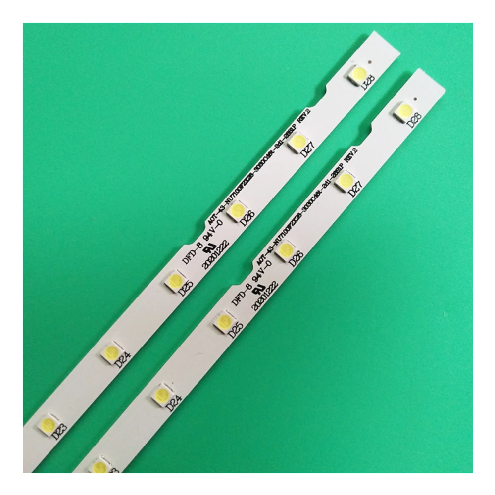 Luz de fundo led 2 pces. Para Samsung 43NU7100 UE43NU7100 UN43NU7100 UE43NU7100U AOT_43_NU7100F UE43NU7120U UE43NU7170U BN96-45954A