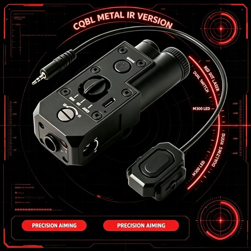 1. Nylon CQBL Custom Decor Component, Rechargeable Green IR Laser Indicator For Hobby Model DIY Build
