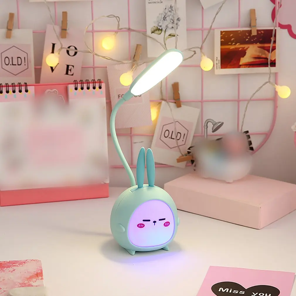 Foldable Cute Pet Animal USB Recharge LED Table Night Light Child Eye Protection Desk Lamp Reading Lamp Night Light