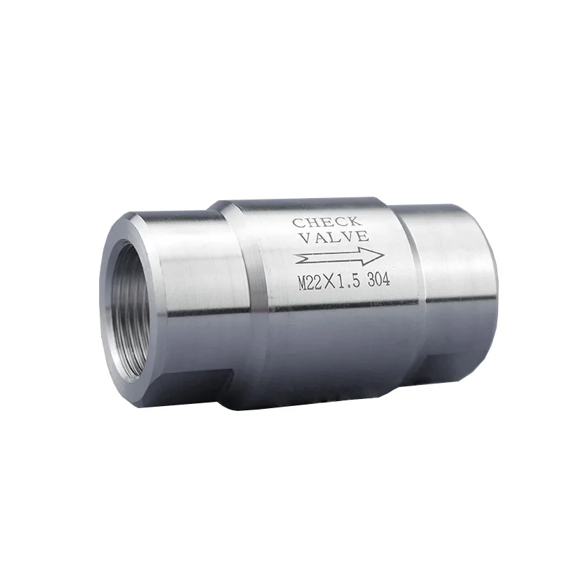 

Stainless Steel High Pressure Check Valve 80Bar One Way Non Return Valve 1/8'' 1/4'' 1/2'' 3/4'' 1'' 1-1/4'' Steam
