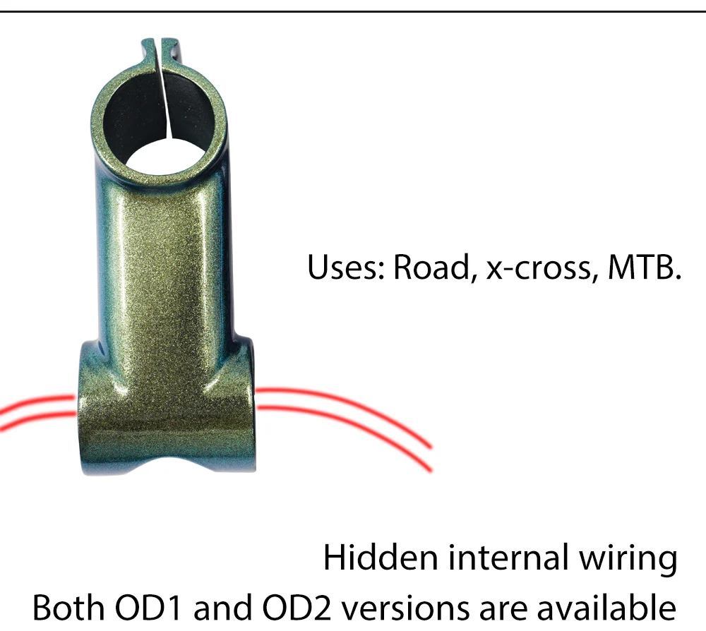 Ultra Light DARIMO Carbon Fiber Stem 31.8mm Clamp for MTB XC Road Bike -17°/-6°60-120mm OD1/OD2 Compatible Colorful painted stem