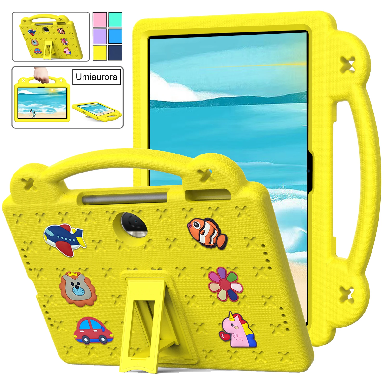 

Для Huawei MatePad T10S SE 10,4 Honor Pad 9 10 12,1 HEY3-W10 X9 X9a 11,5 X8 X8a 11 дюймов мультфильм детский чехол из ЭВА подставка для планшета Funda