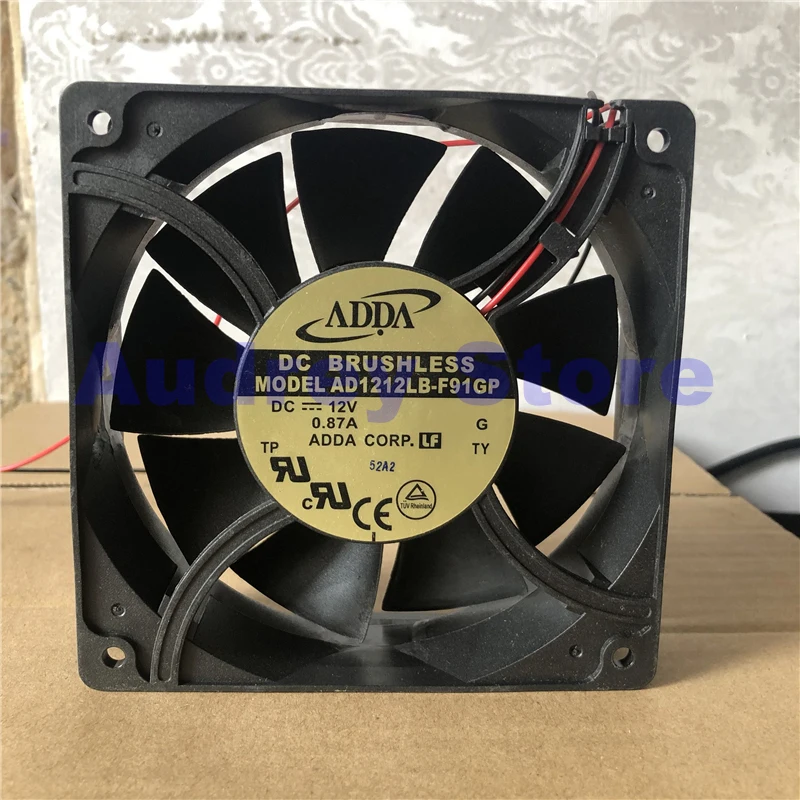 Original ADDA 12038 AD1212LB-F91GP 12V 0.87A 12cm large volume cooling fan air blower