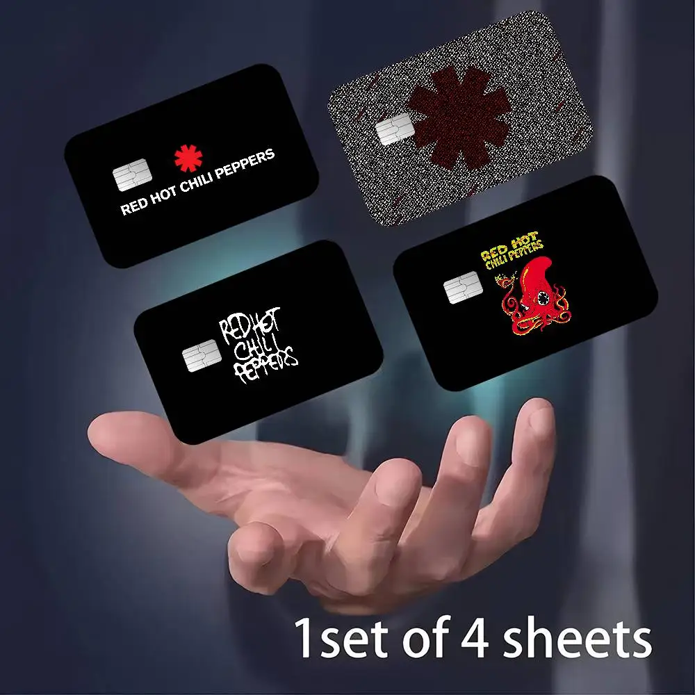 Beliebte Rock Band R-Red Hot C-Chili P-Peppers Anime Cartoon Aufkleber Film Haut für Kreditkarte Debit Bank Bus Karte