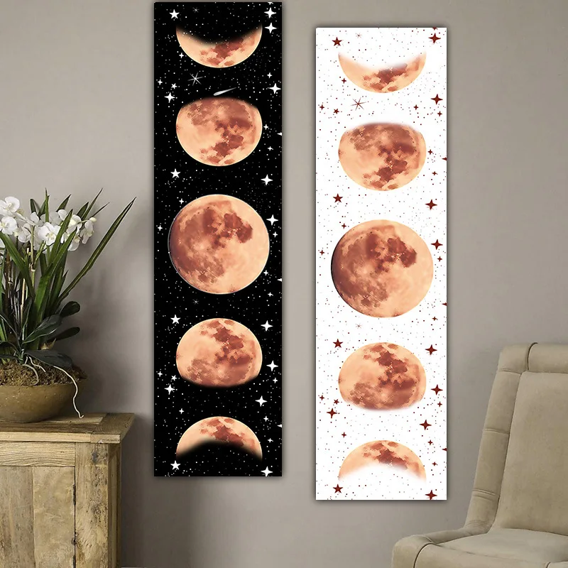 Lunar Eclipse Decorative Tapestry Hanging Painting Living Room Bedroom Tapestry Bohemian Decorative Tapestry