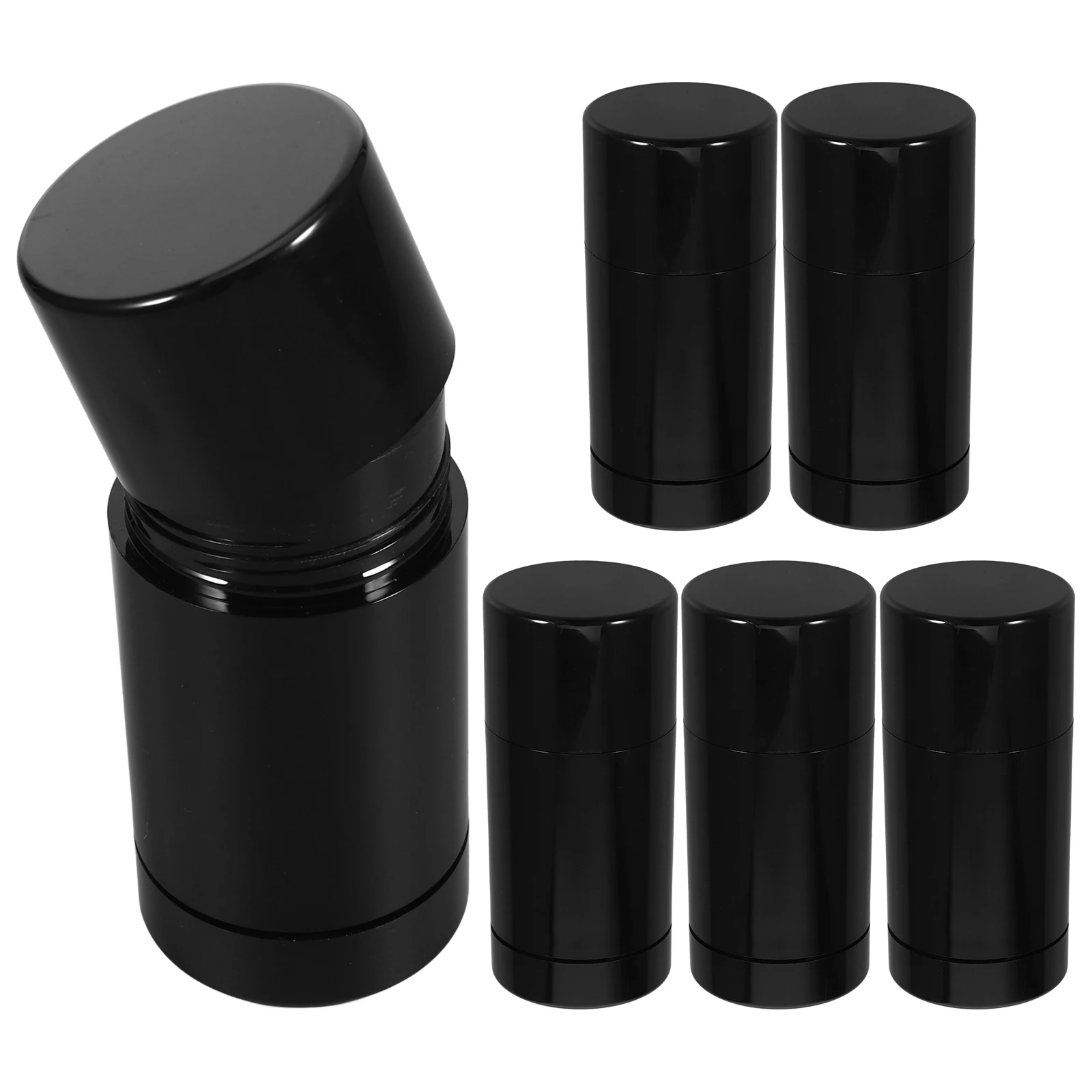 

6 Pcs Deodorant Bottle Balm Containers Lipbalm Tubes Empty Plastic Deodorizer Cream Refillable Lipstick Dispenser Bottles