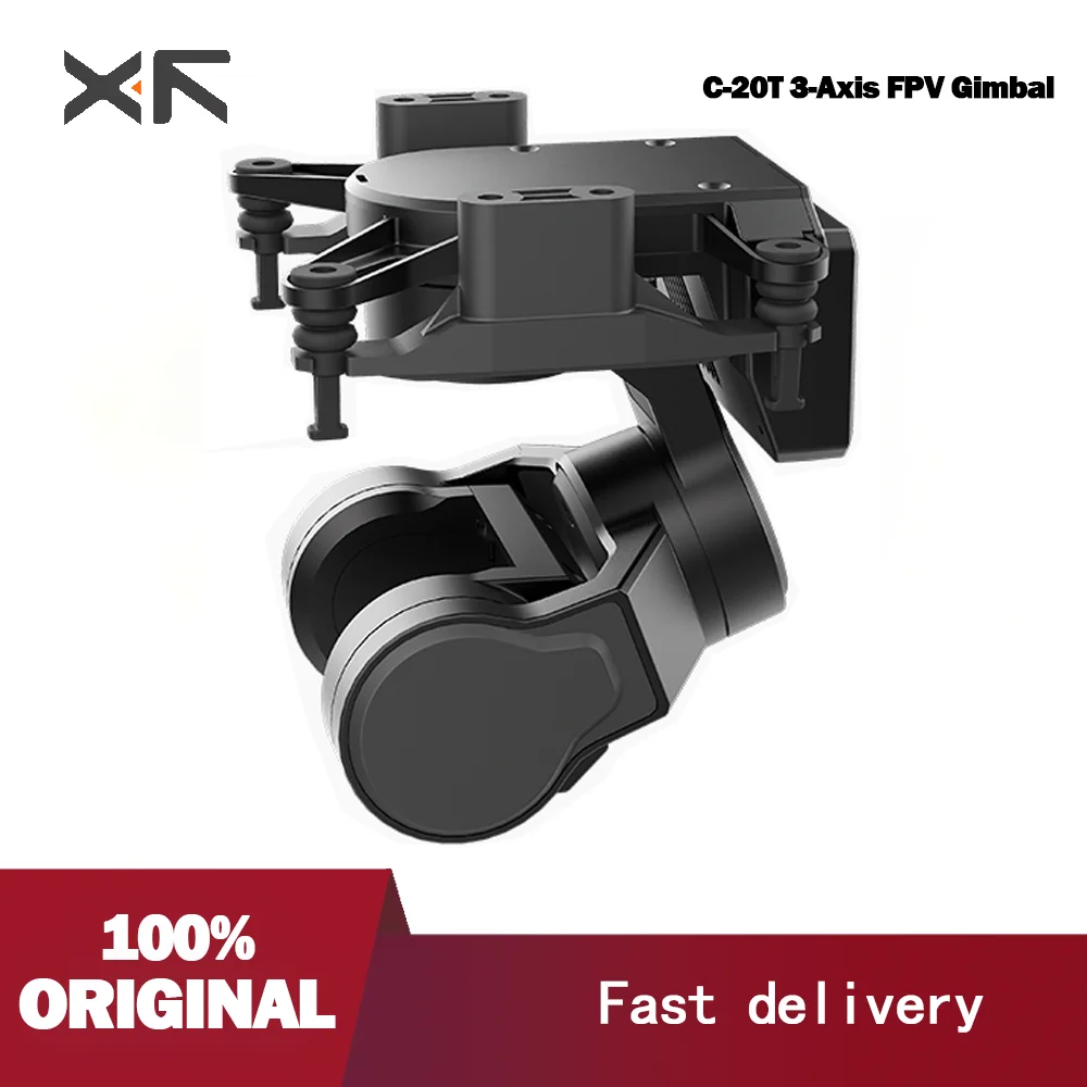 XF-C-20T 3Axis Gimbal FPV increased stability PTZ support DJI O3 CADDX Walksnail camera support head chase control Mavlink Sbus