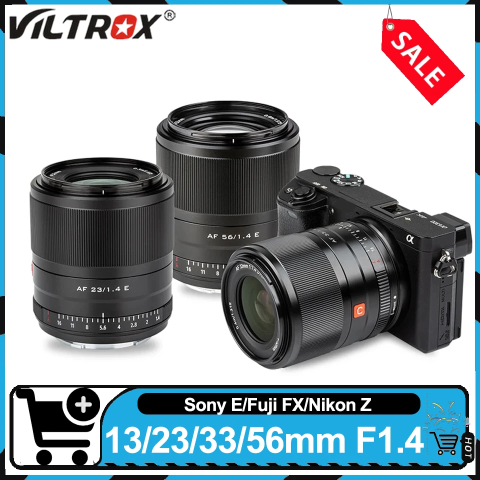 Viltrox 13/23/33/56mm F1.4 Auto Focus Lens Ultra Wide Angle Portrait Lanscape Starry Photography Lens for Sony E Fuji FX Nikon Z
