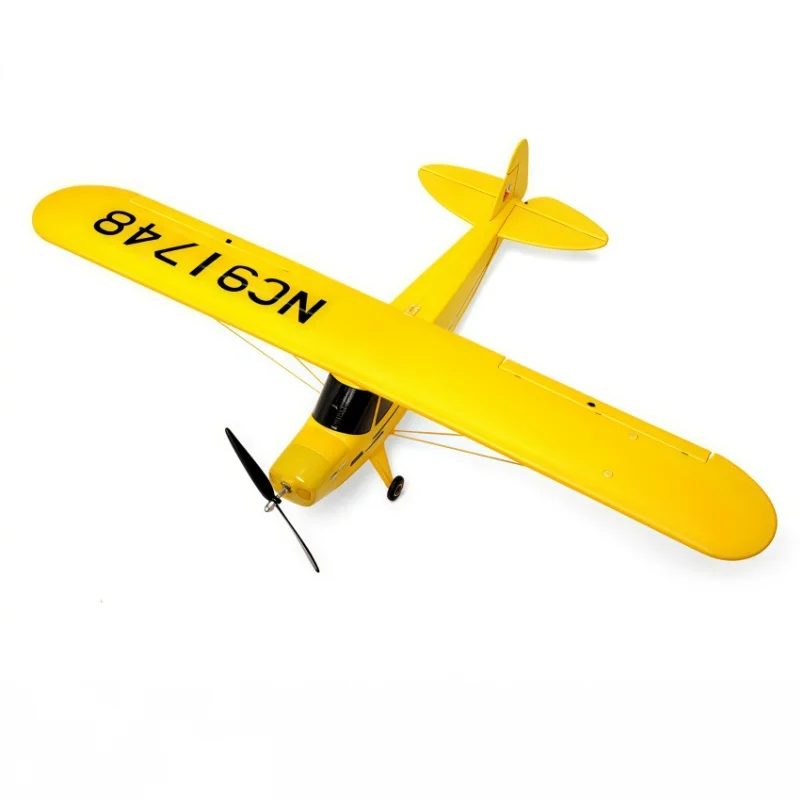 

Радиоуправляемый самолет Dynam J-3 Cub с размахом крыльев 1070 мм, лучший выбор для начинающих, легкий тренажер для мух, со стабильным летным подарком на день рождения