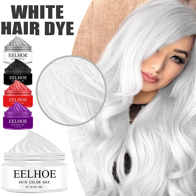 1 Bottle Hair Color Wax Temporary Hair Dye Cream Washable Professional Hair Dye Disposable Dry Styling Tools Accessories