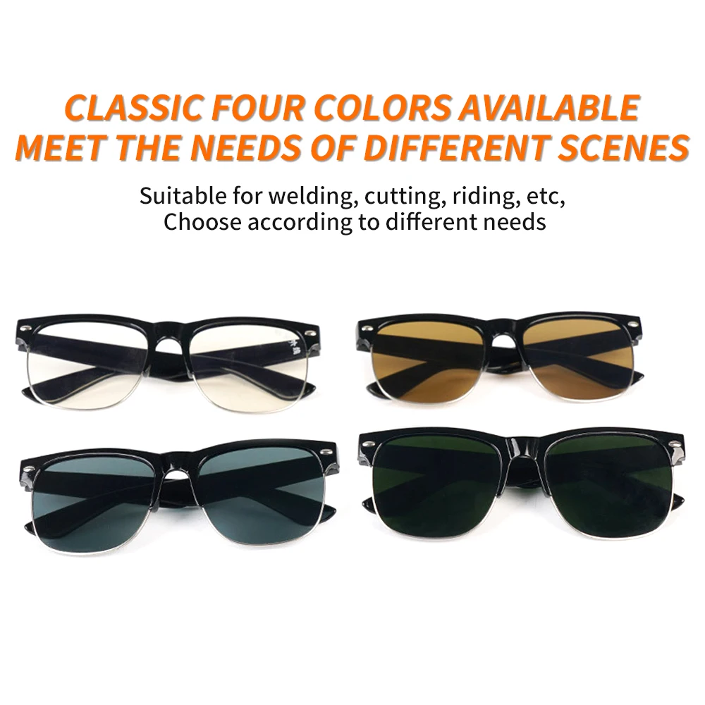 Welding Glasses Goggles Sunglasses Glass Lenses Welder Cutting And Grinding Anti-splash Special Welding Protective Glasses