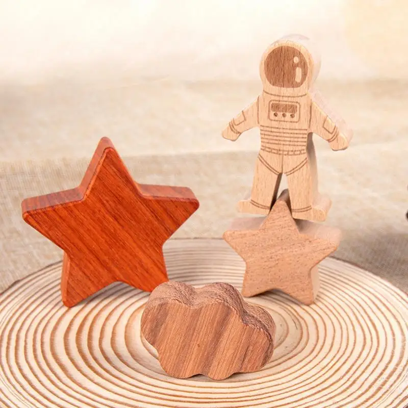 Bloques de apilamiento de madera para niños, juego interactivo, bloques de construcción equilibrados, juguetes educativos Montessori creativos