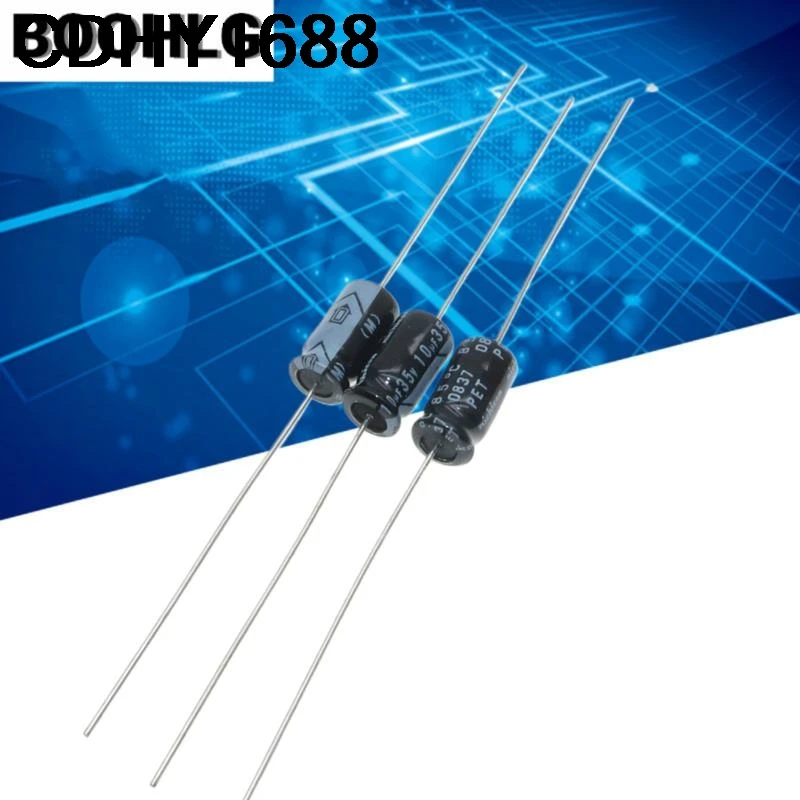 10 個 10UF 35V ニジカン発熱電解コンデンサ 35V 10UF 6X11 アキシャル