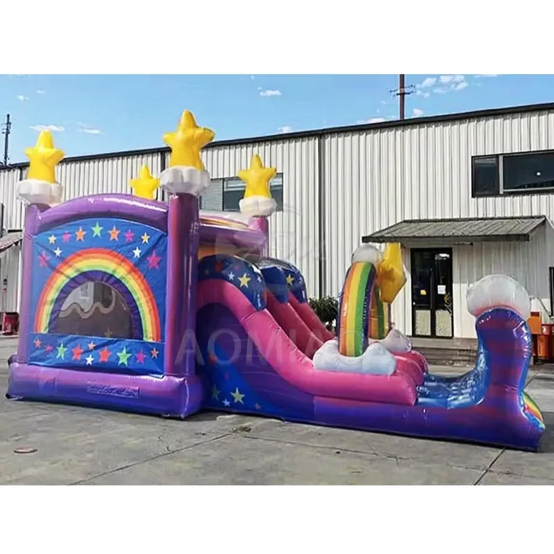 Wholesale Inflatable Trampoline Bouncy Castle Unicorn Jumping Bounce House For Kids