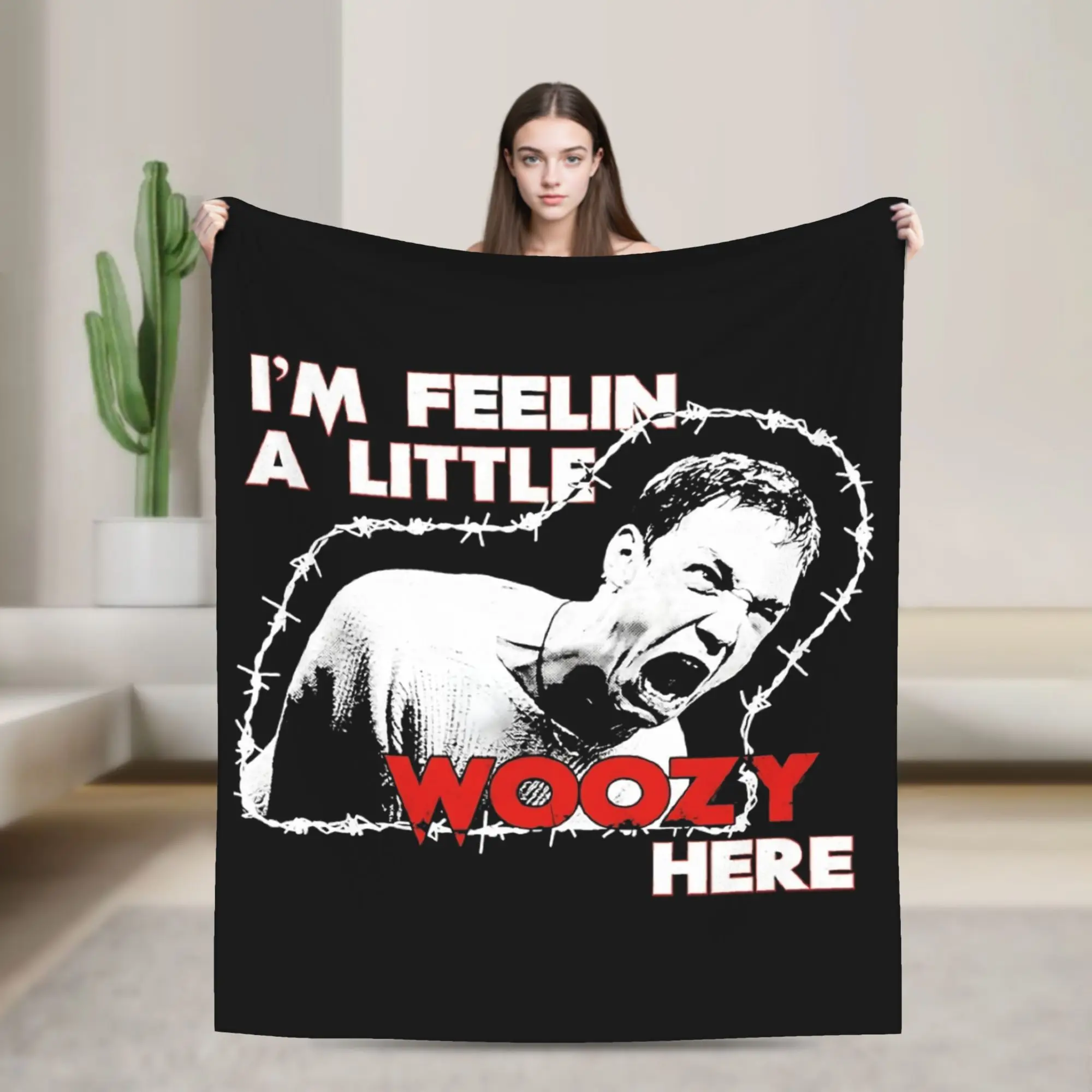 Scream Stu Macher I'm Feelin A Little Woozy Here Matthew Lillard Blankets Fleece Summer Super Warm Throw Blanket for Bed Throws
