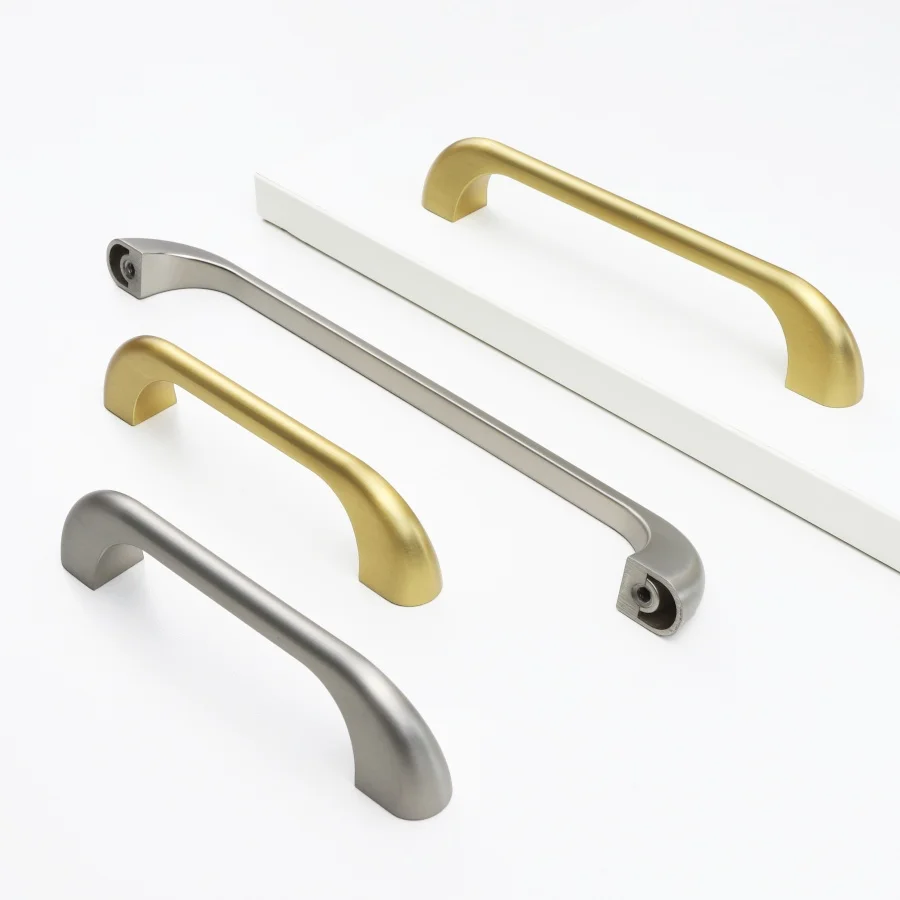 

Minimalist Black Gold Drawer Handles Solid Zinc alloy Kitchen Cabinet Hardware Handles Wardrobe Pulls Furniture Decoration