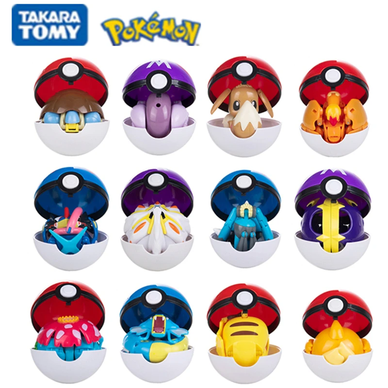 Pokémon bál figur pokeball originální originální deformace hračka pikachu charizard eevee mewtwo lucario kapsa nestvůra modelka dárky