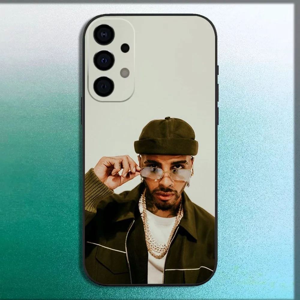 Music R-Rauw Alejandro Rap Phone Case For Samsung Galaxy A13,A21s,A22,A31,A32,A52,A53,A71,A80,A91 Soft Black Cover