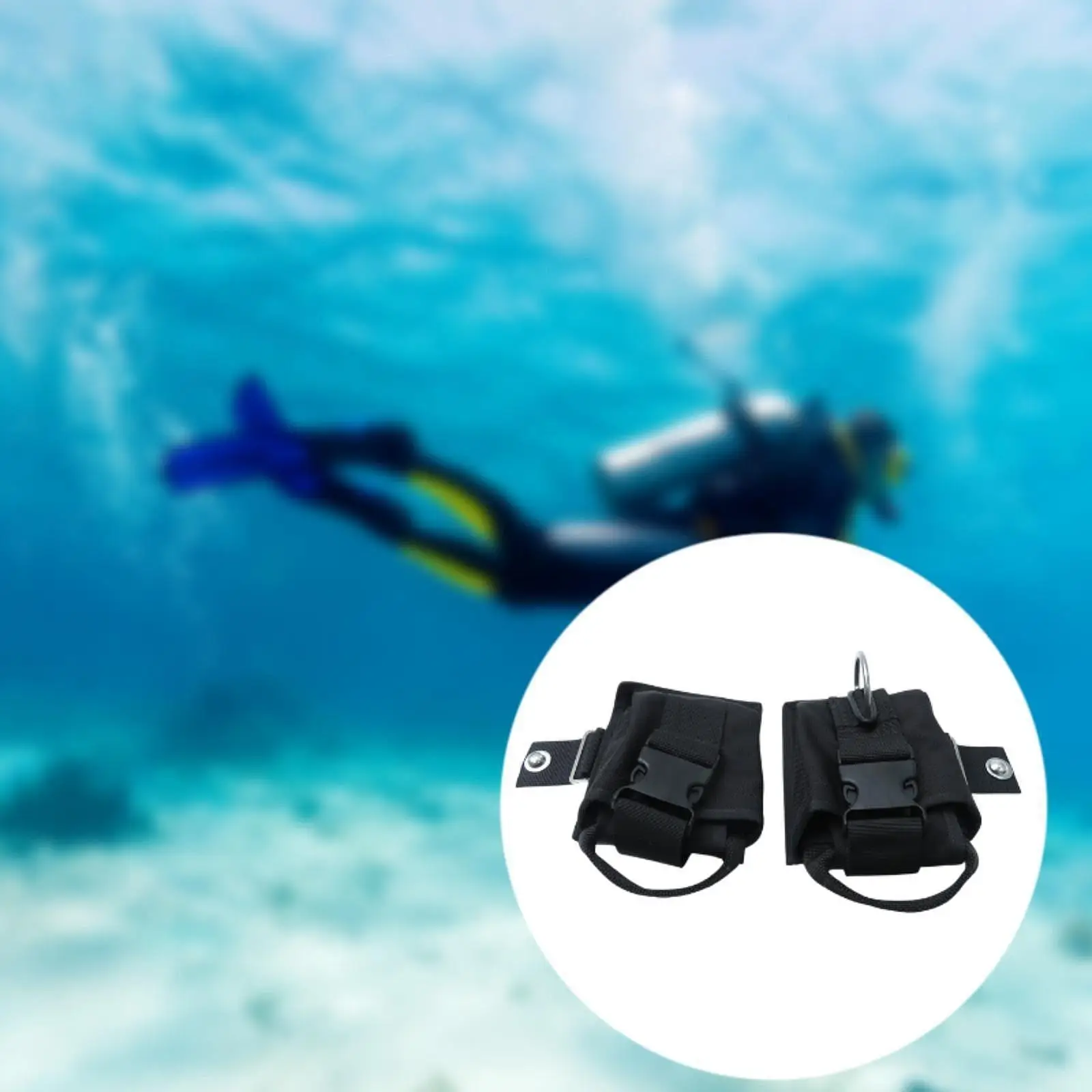 

Scuba Diving Weight Belt Pockets Scuba Diving Weight Bags Storage Quick Release Nylon Water Sports Counterweight Bags Holders