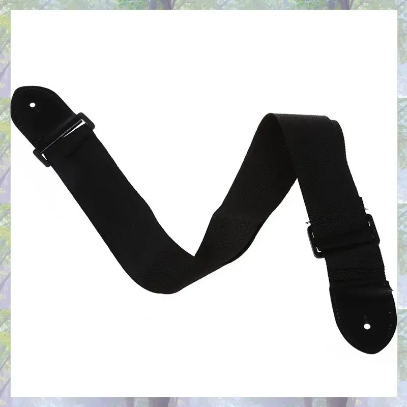 4X verstelbare gitaarband band akoestisch elektrisch 132 x 6 cm zwart