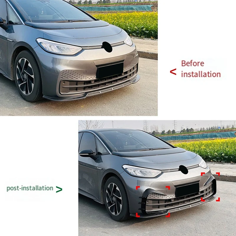 

Front Bumper Wind Knife For VW ID.3 2019-2022 Front Bumper Spoiler