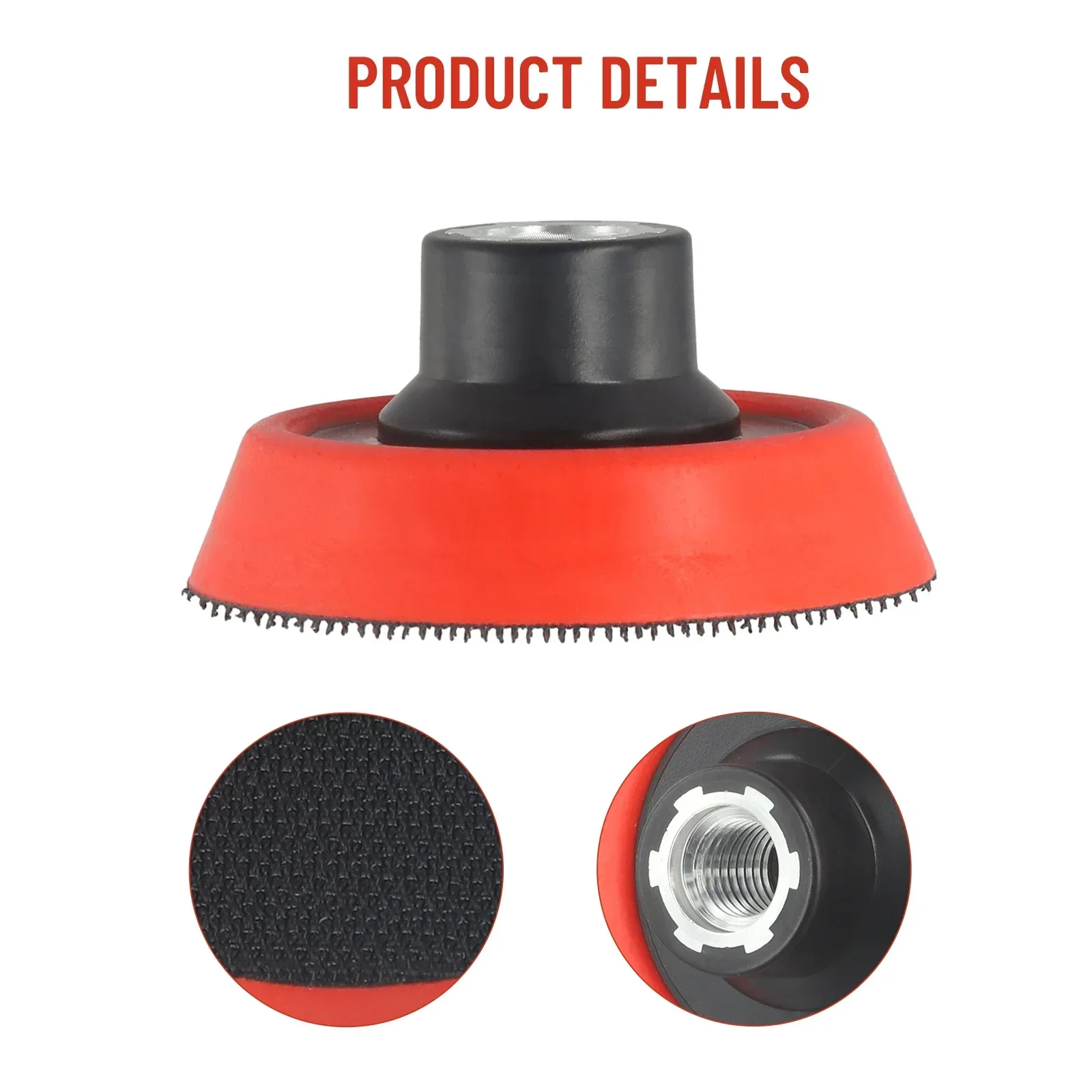 Plate Backing Pad Sanding Polishing Pad Holder Sponge Pad Adhesive Back Plate  For Rotary Polishing Tool Thread