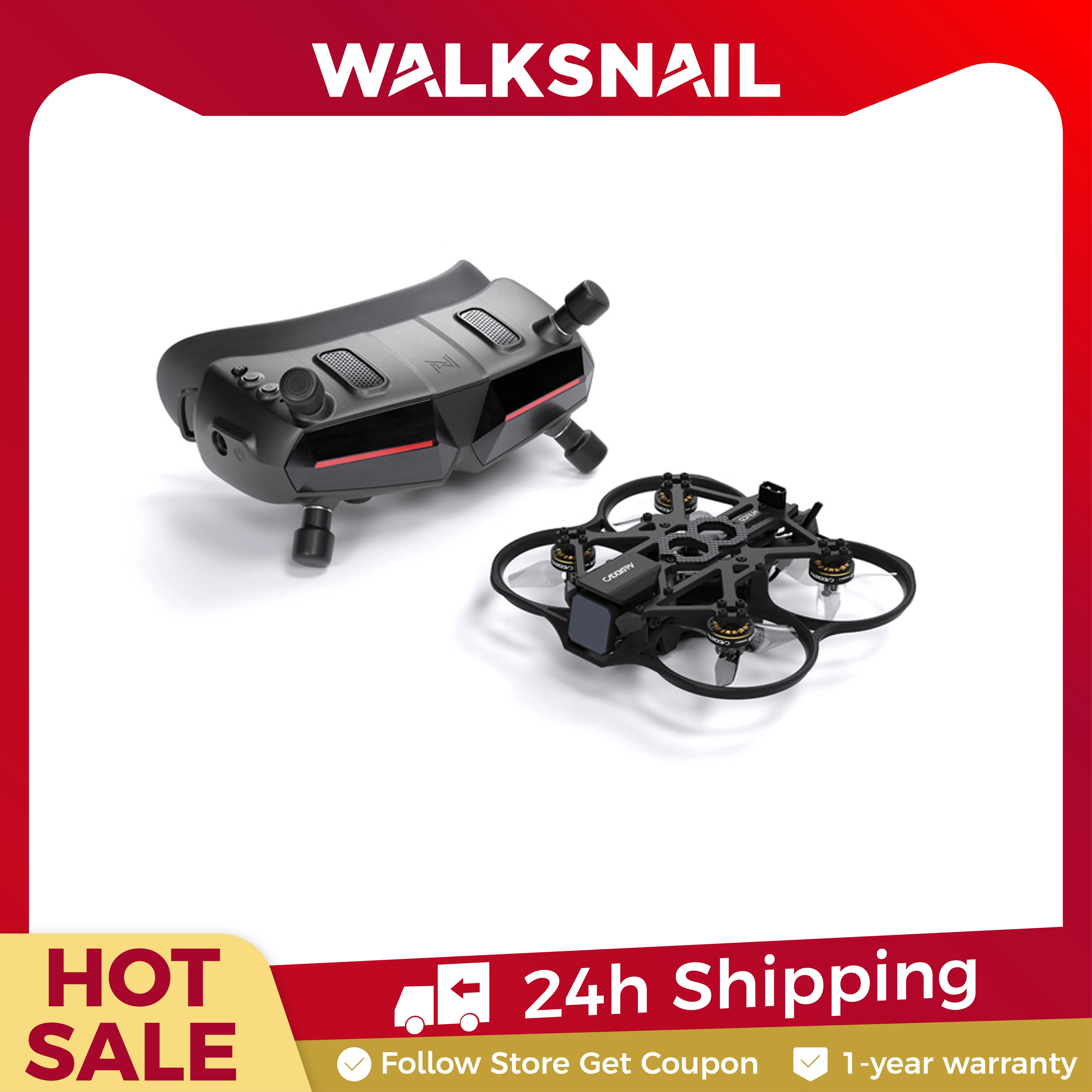 Walksnail Avatar HD Goggles X 5.8GHz 1920*1080 FPV Goggles Video Glasses Head Tracker Steadyview Receiver for RC Drone Racing