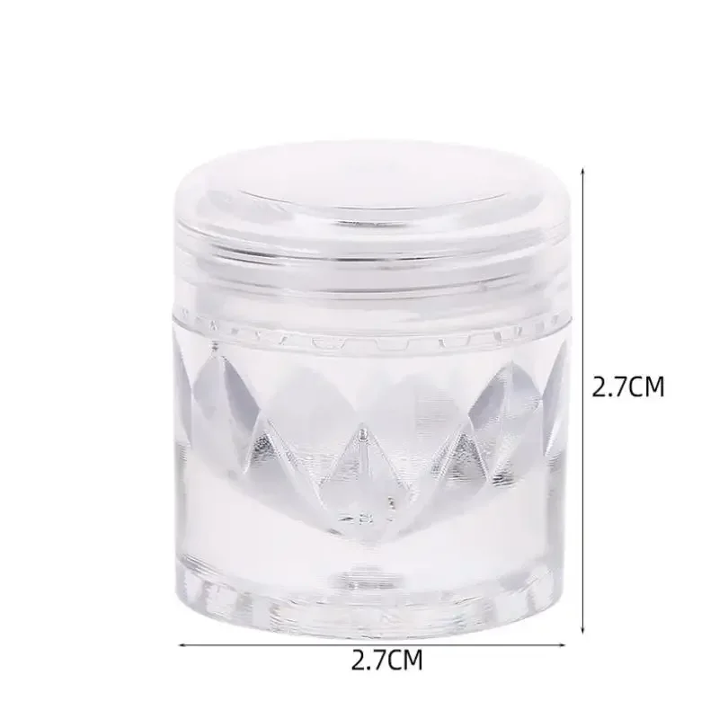 Frascos tamiz vacíos con malla, contenedor de polvo suelto, tapa transparente, botellas rellenables cosméticas Diy, 2/5 Uds.