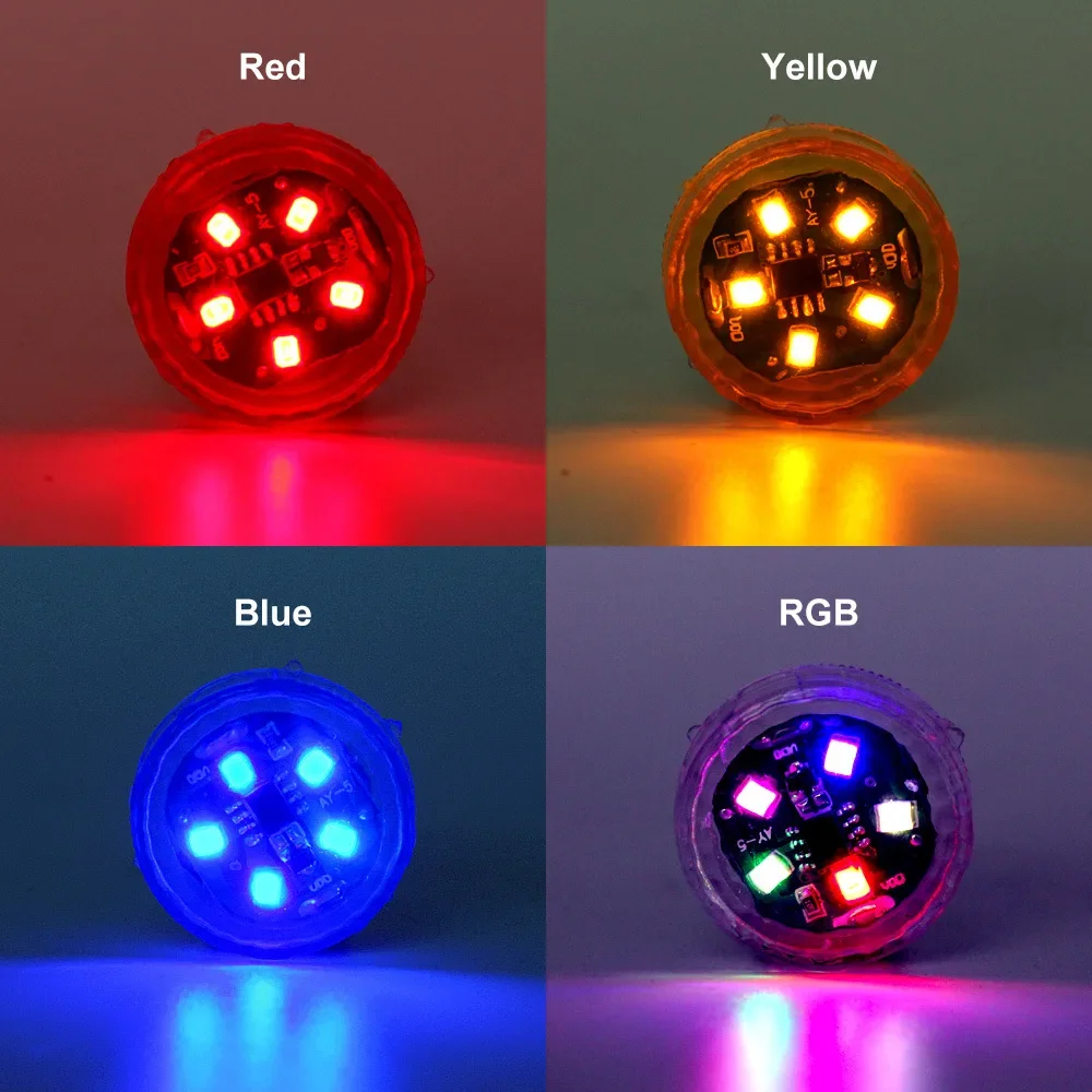2pcs Magnetic Wireless 5LEDs Car Door Opening Warning Lights Waterproof Strobe Flashing Anti Rear-end Collision Led Safety Lamps