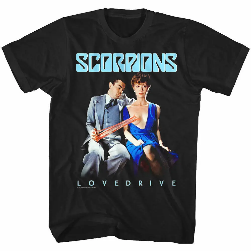 Scorpions Lovedrive Chewing Gum Men’s T Shirt, Shirt For Music Fan Summer cotton luxury brand retro oversizedAnime Graphic T-shi