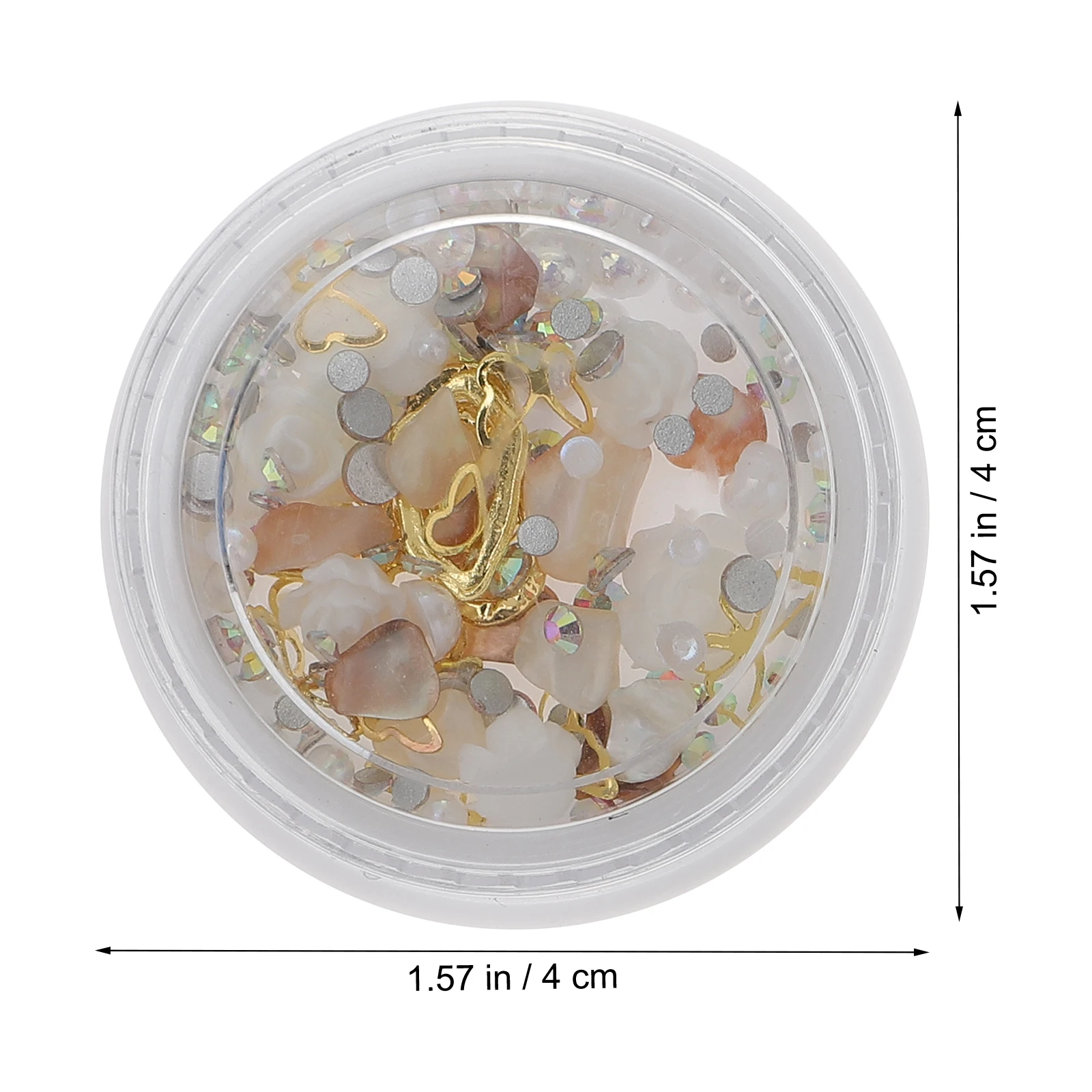 

3D Nail Accessories 4 Boxes Rhinestones Flowers for Nails Art Decor Manicure Charms Zinc Alloy Acrylic DIY Gift