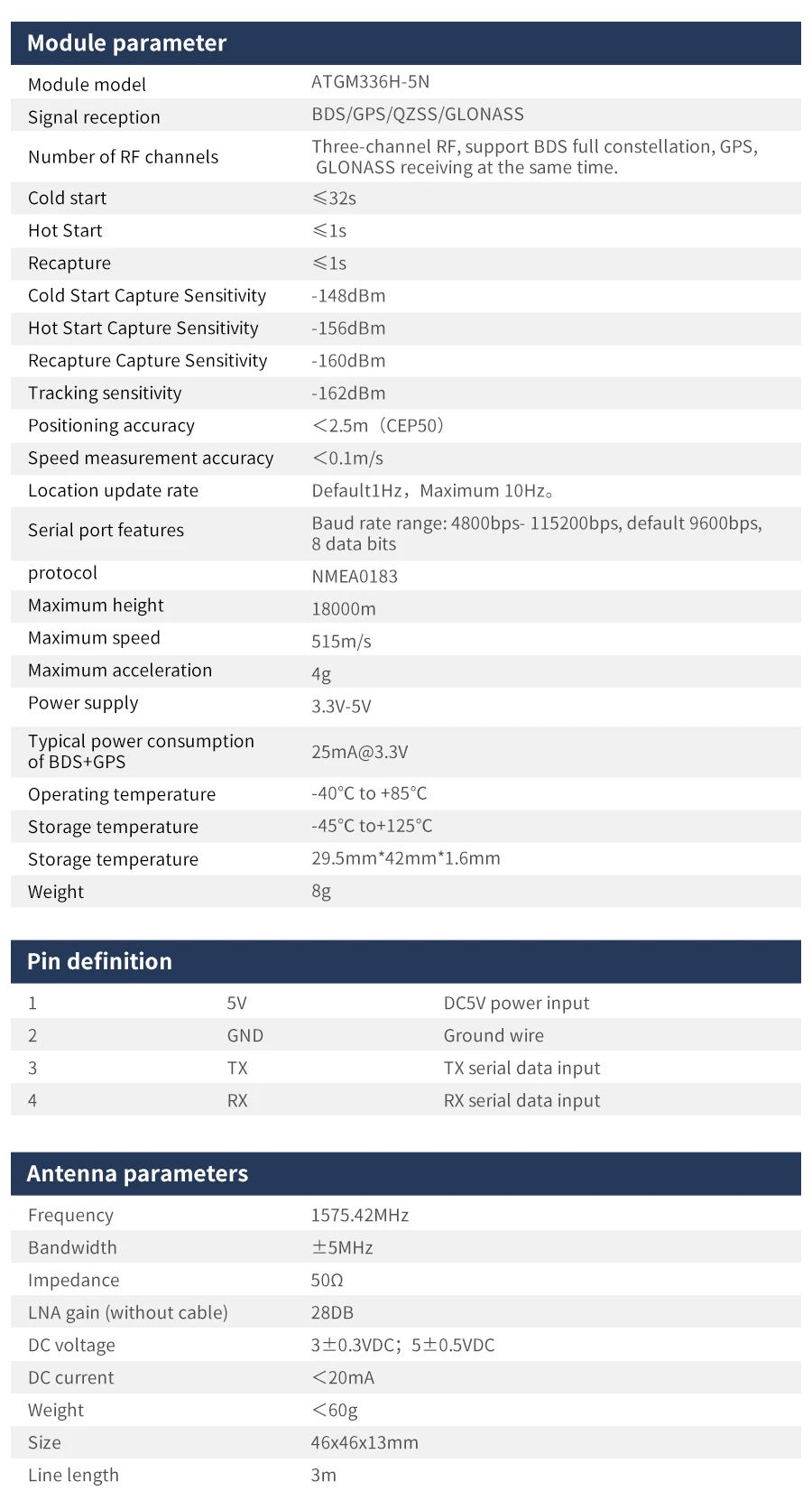 Yahboom GPS-Modul-Empfänger mit Antenne, hohe Empfindlichkeit, Navigation, Satellitenpositionierung für Drohnen, ROS-Roboter, Elektronik-Kit – Detail 2