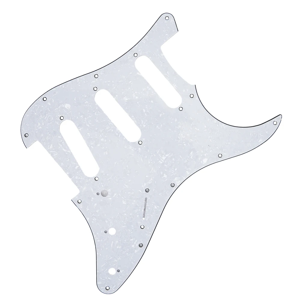 3 Ply 11 Holes Colorful Celluloid Guitar Pickguard Scratch Plate For Stratocaster-Guitar SSS Standard Models Guitar Accessories