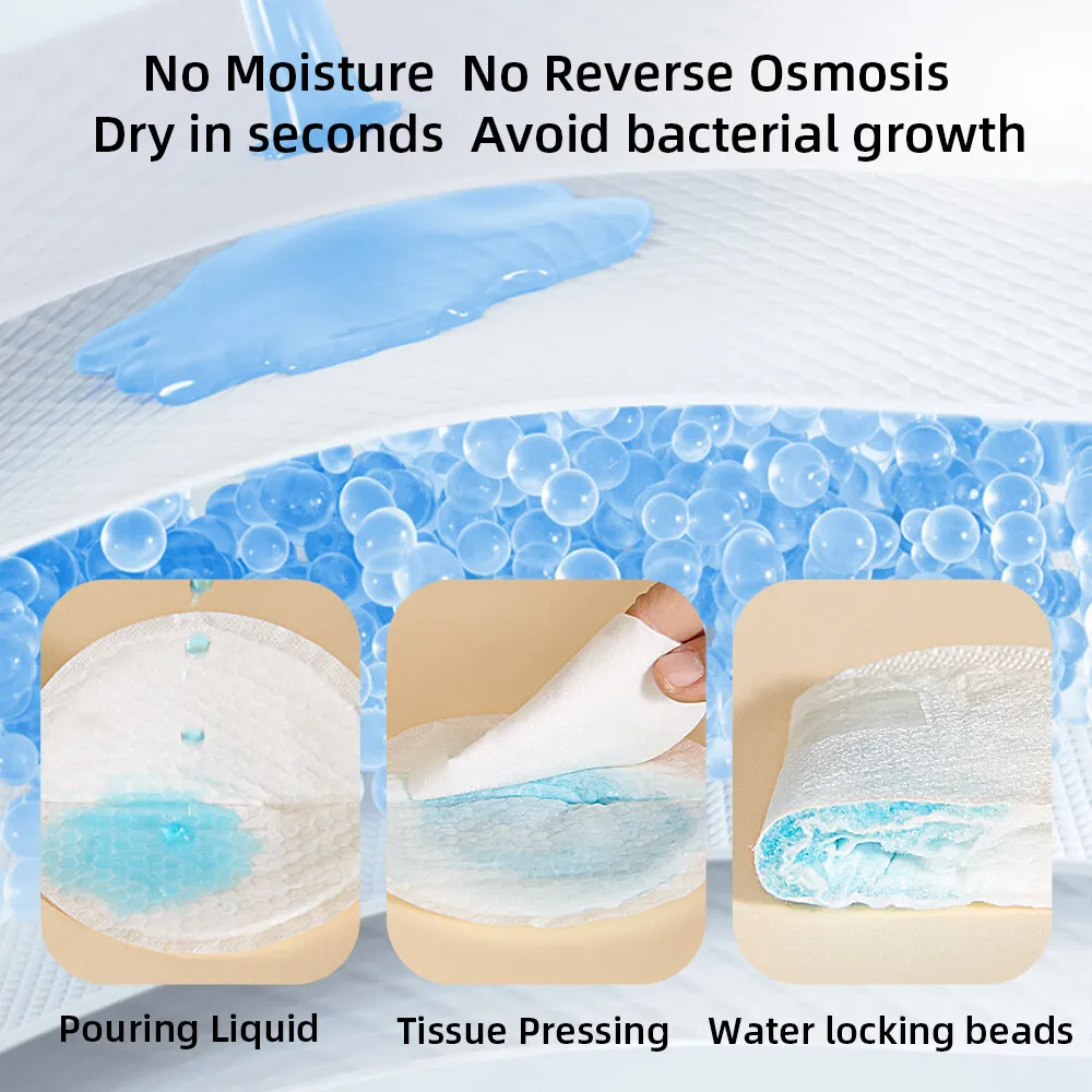 SUNVENO 60/100pcs Disposable Nursing Pads,Breast Pads for Breastfeeding,Portable Anti-overflow Pads for Moms,Absorbent