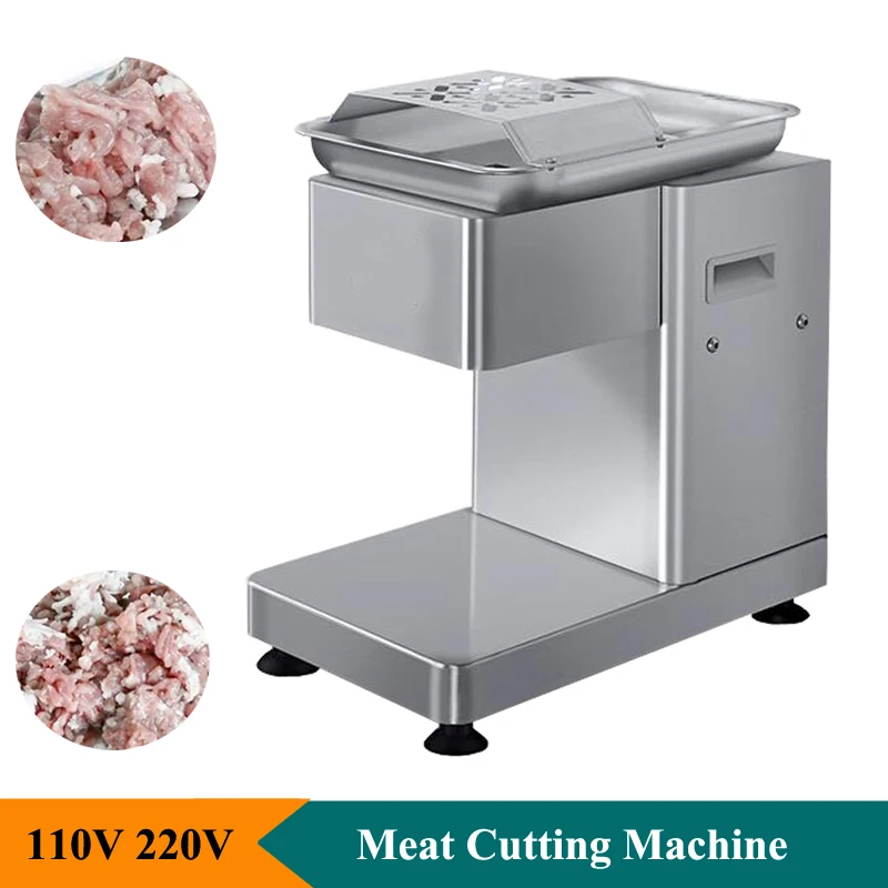 180KG/h Commercial Fresh Beef Cutter Machine Chicken Meat Slicer Machine 650W Meat Processing Beef Cutting Machine