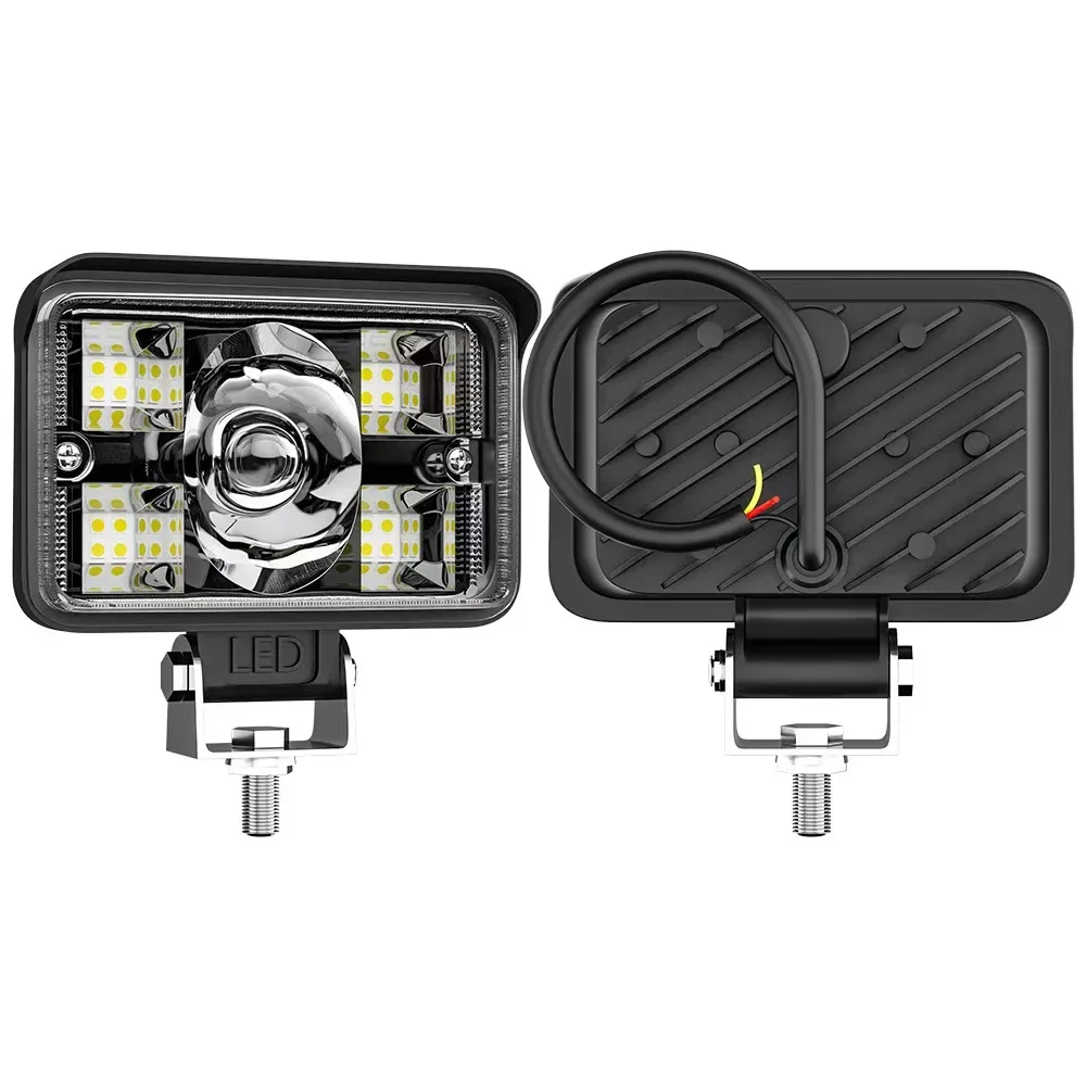 

1PC LED Laser Work Light Dual Color White/Yellow Fog Light Offroad Spotlight for Motorcycle Truck SUV