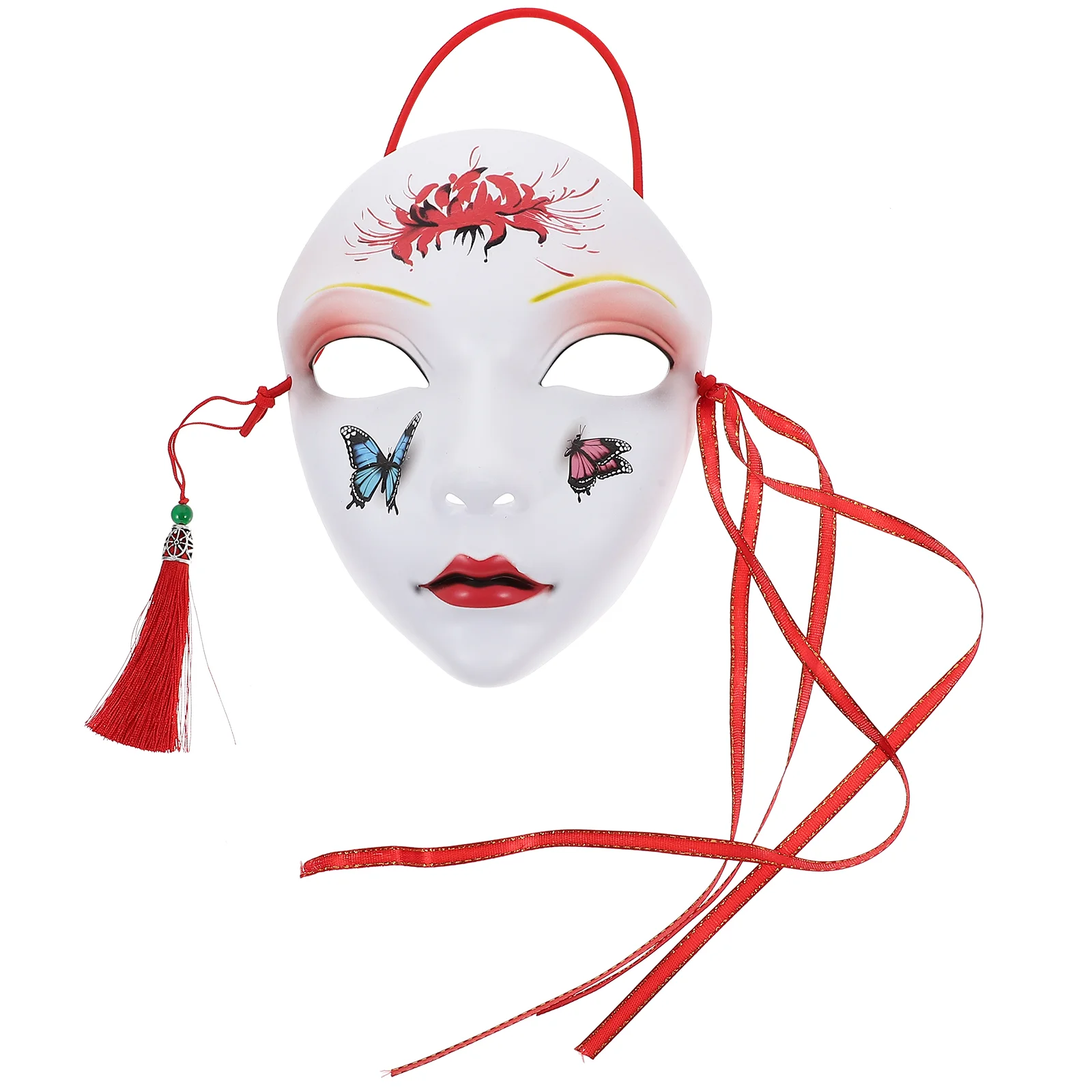 Hand Drawn Party Masks Costume Masquerade Chinese Style Fall Cover Bunny Bathroom Decorations