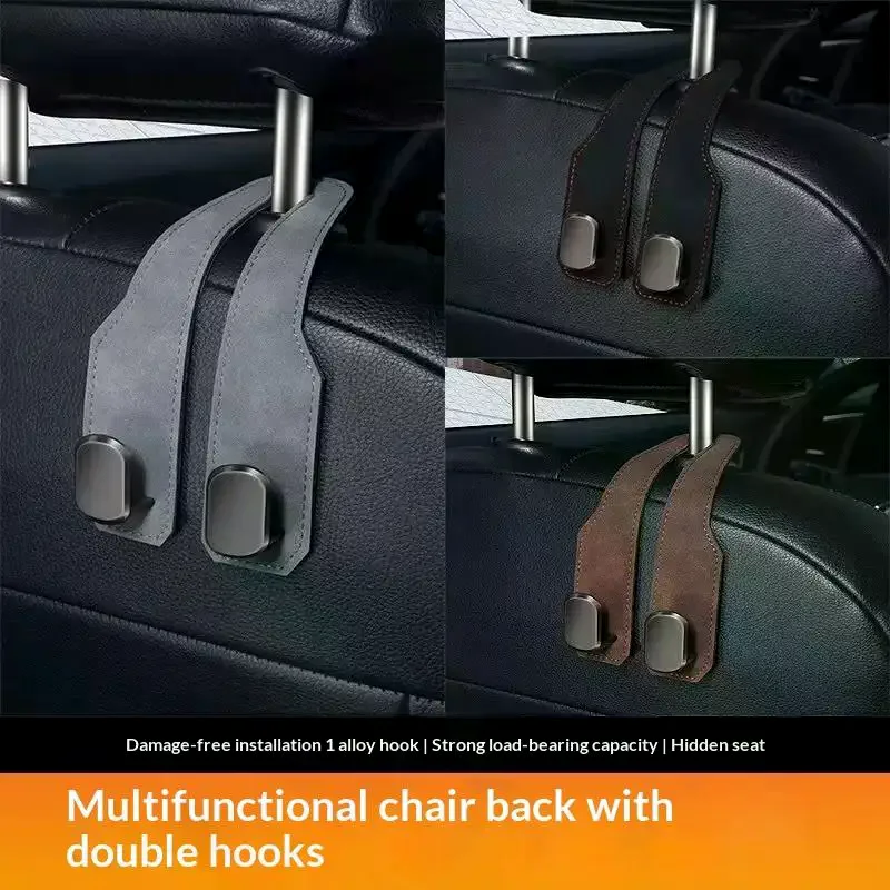 Versatile Car Purse Holder for Headrest Crafted from Premium Leather & ABS for Easy Accessibility